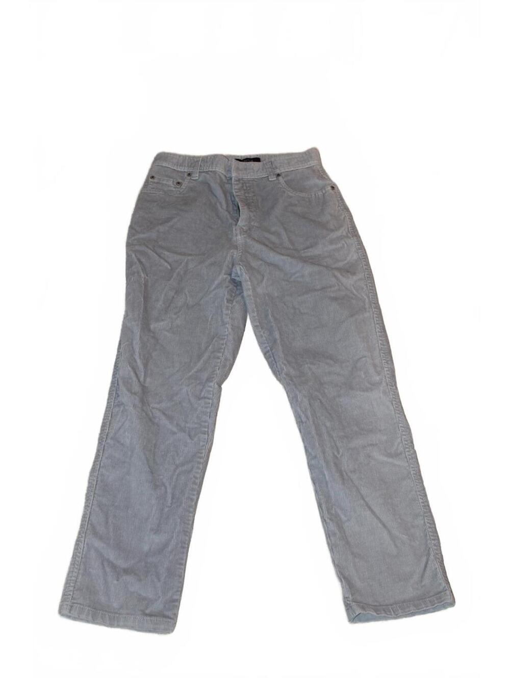 Bill Blass Stretch Light Gray Corduroy Pants Size 4P
